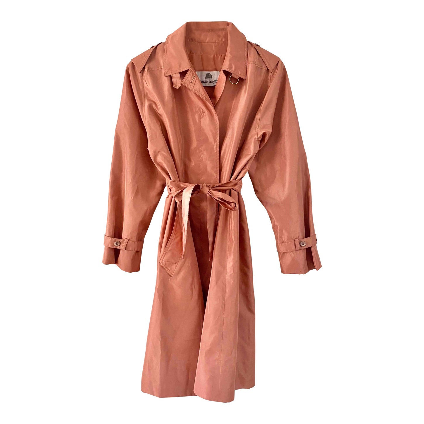 Trench rose ceinturé