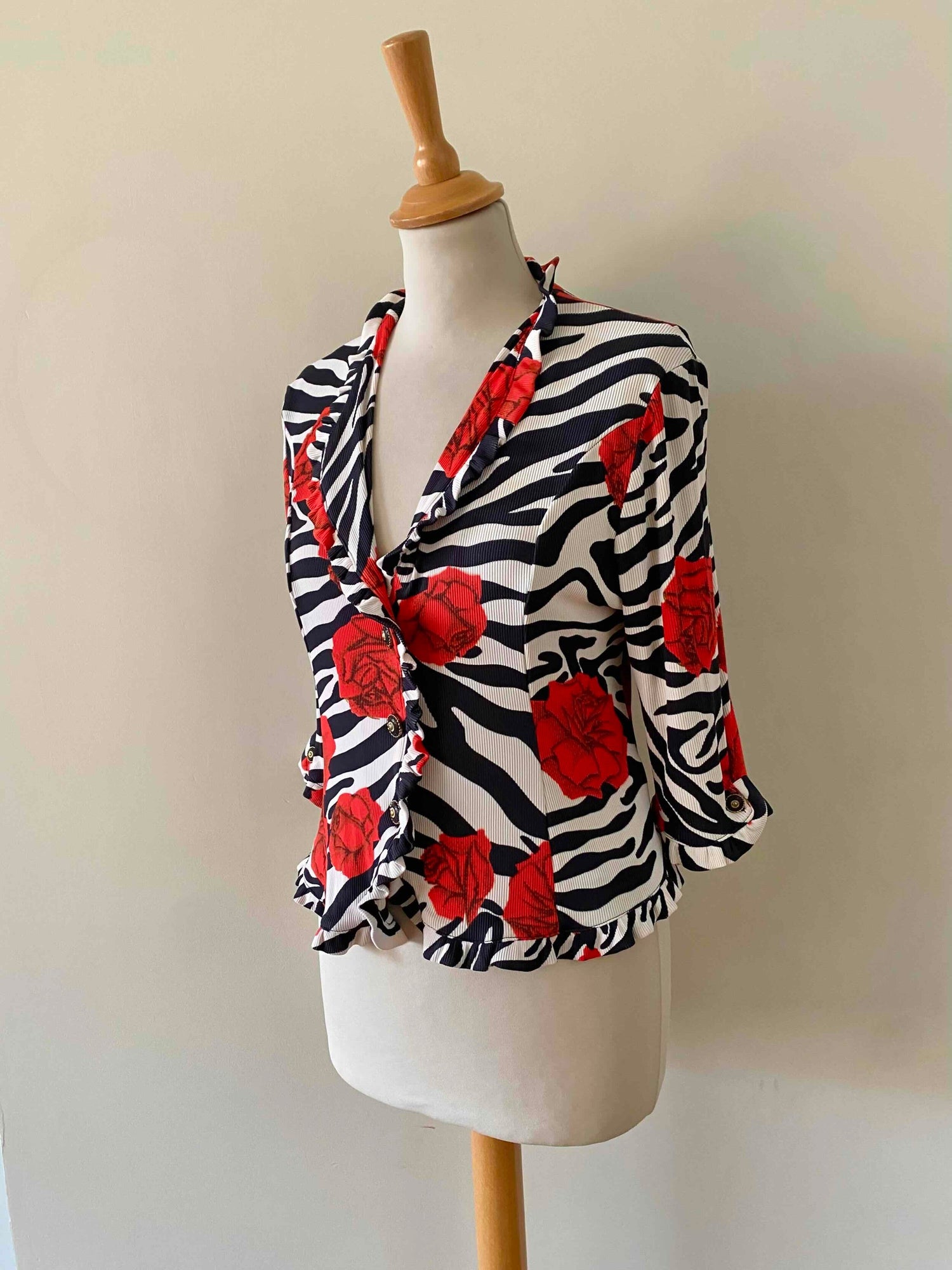 Zebra and flower top