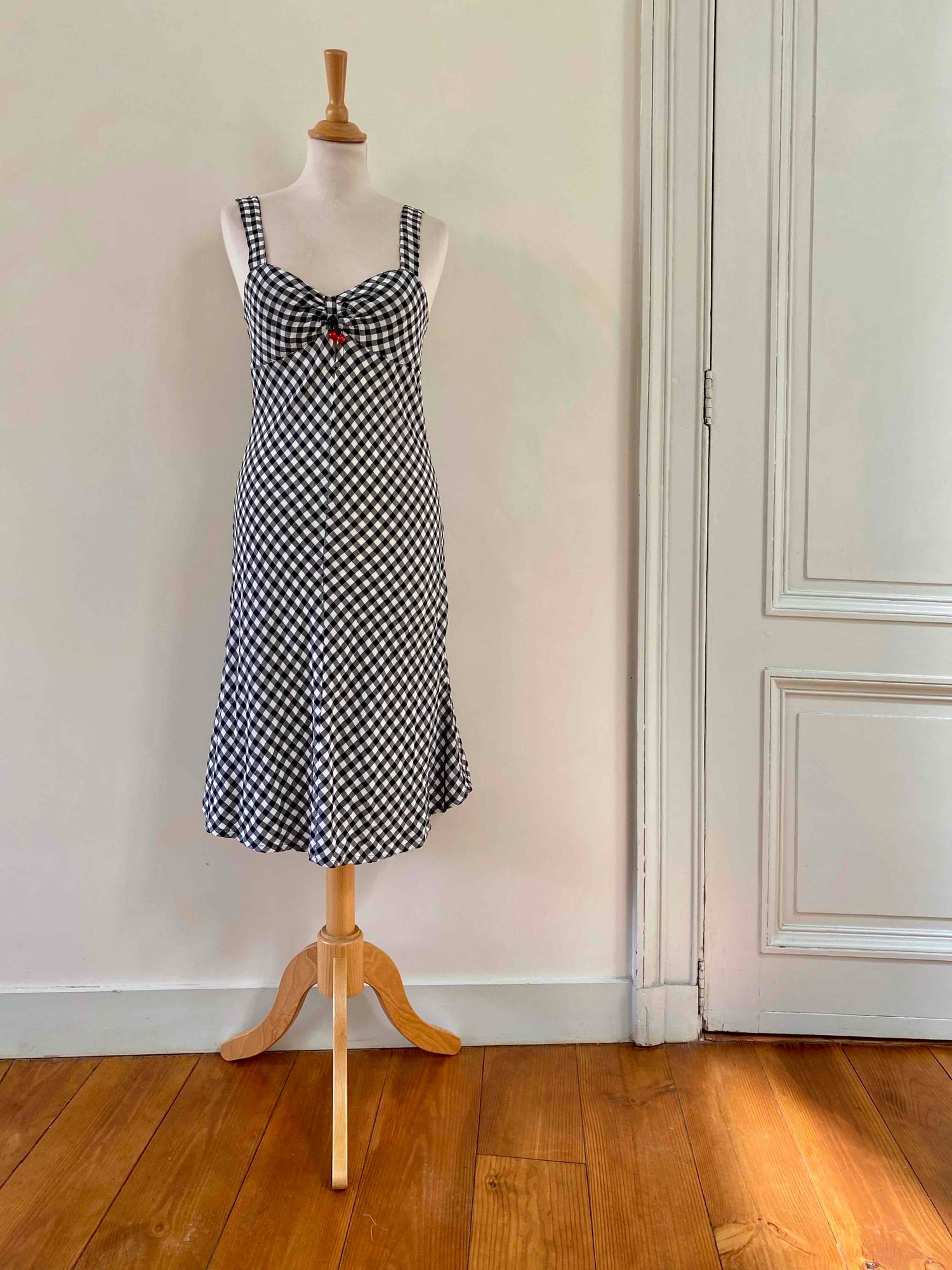 Vichy midi dress