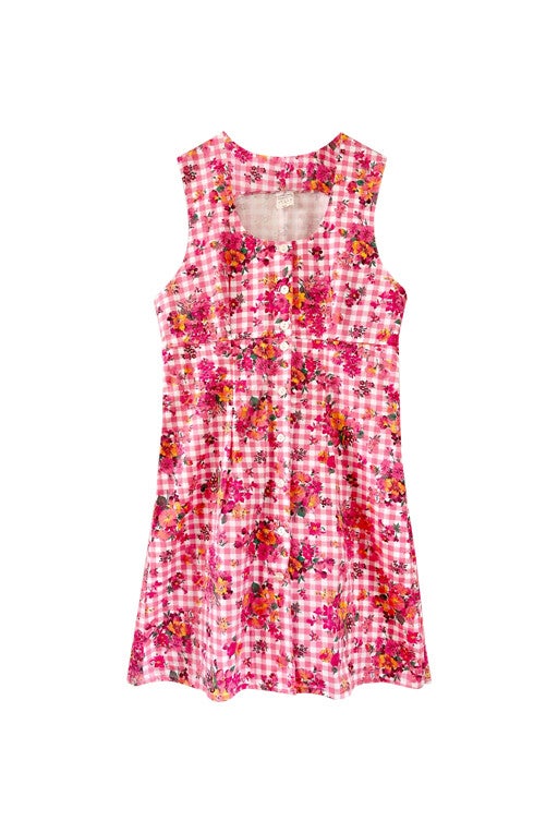 Floral Vichy dress