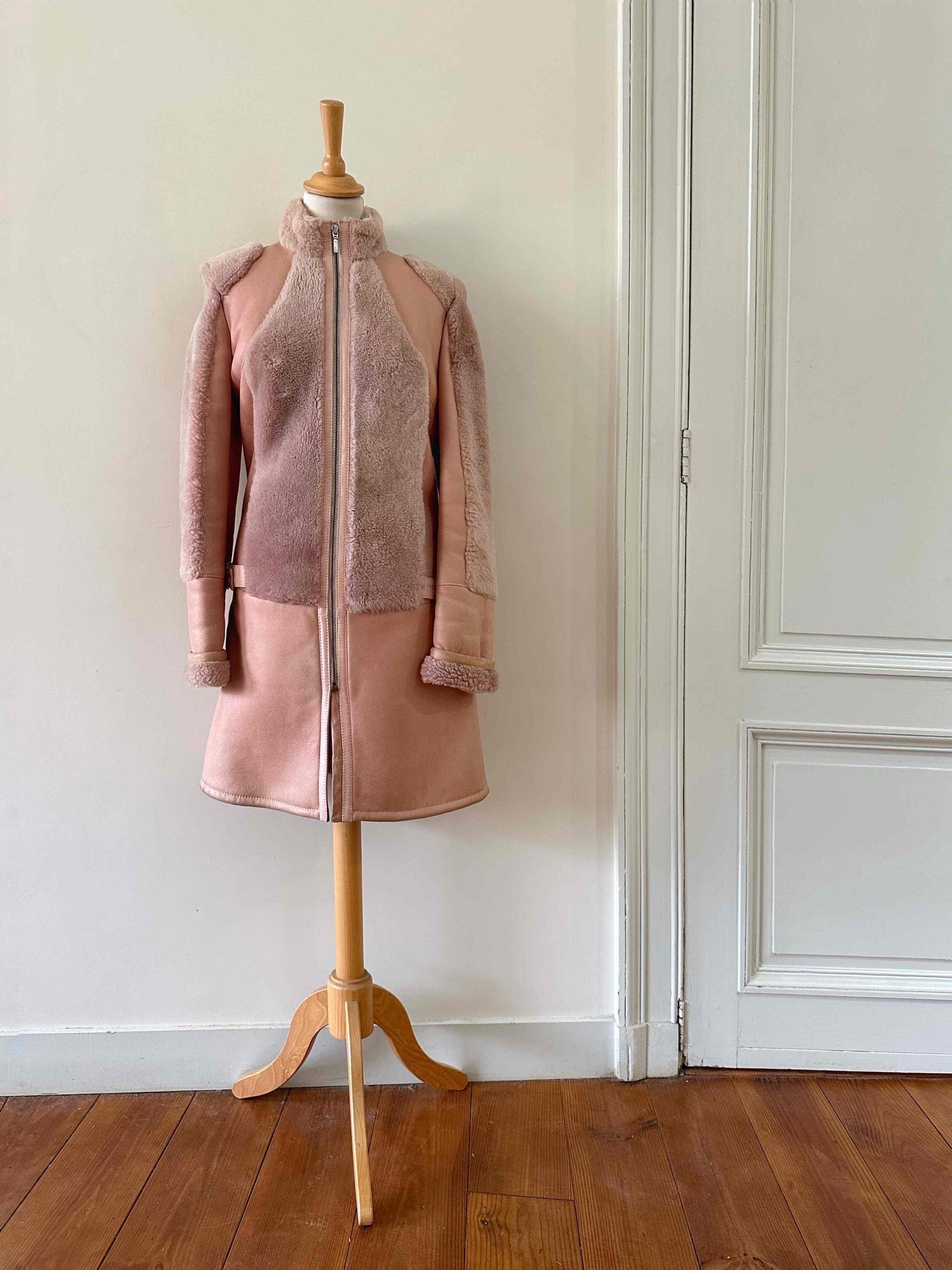 Peau lainée en cuir