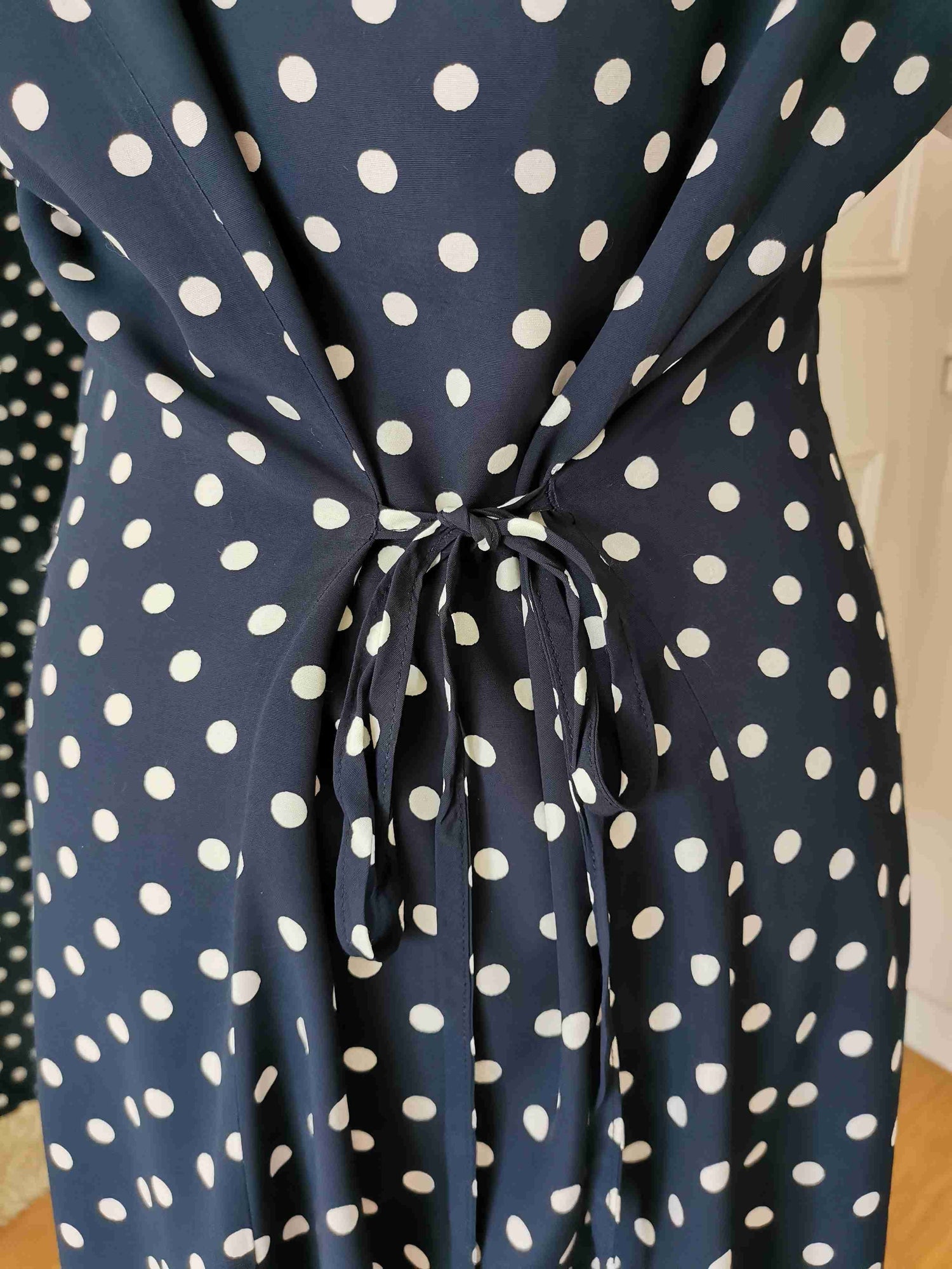 Long dress with polka dots