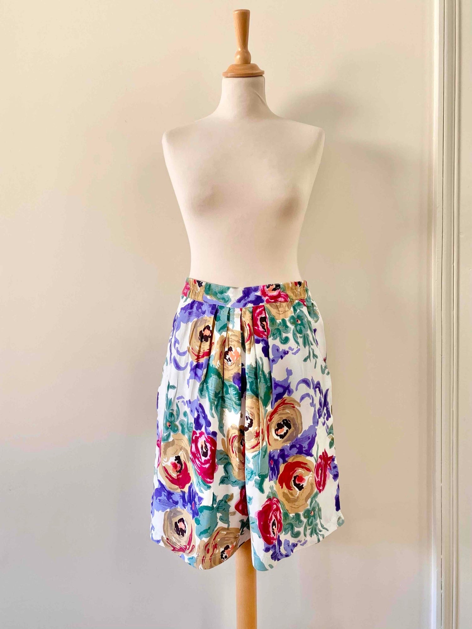 Jupe culotte à fleurs