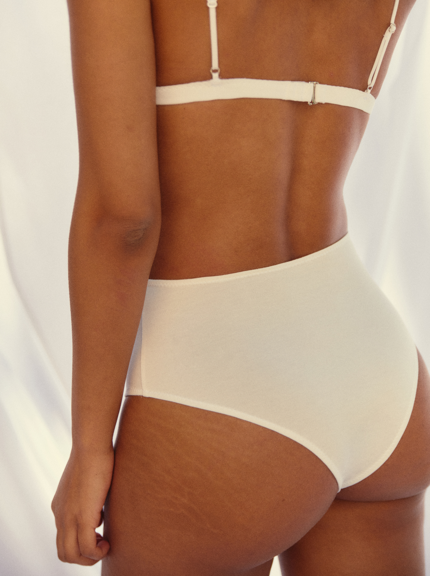 Culotte Haute Basic White écru