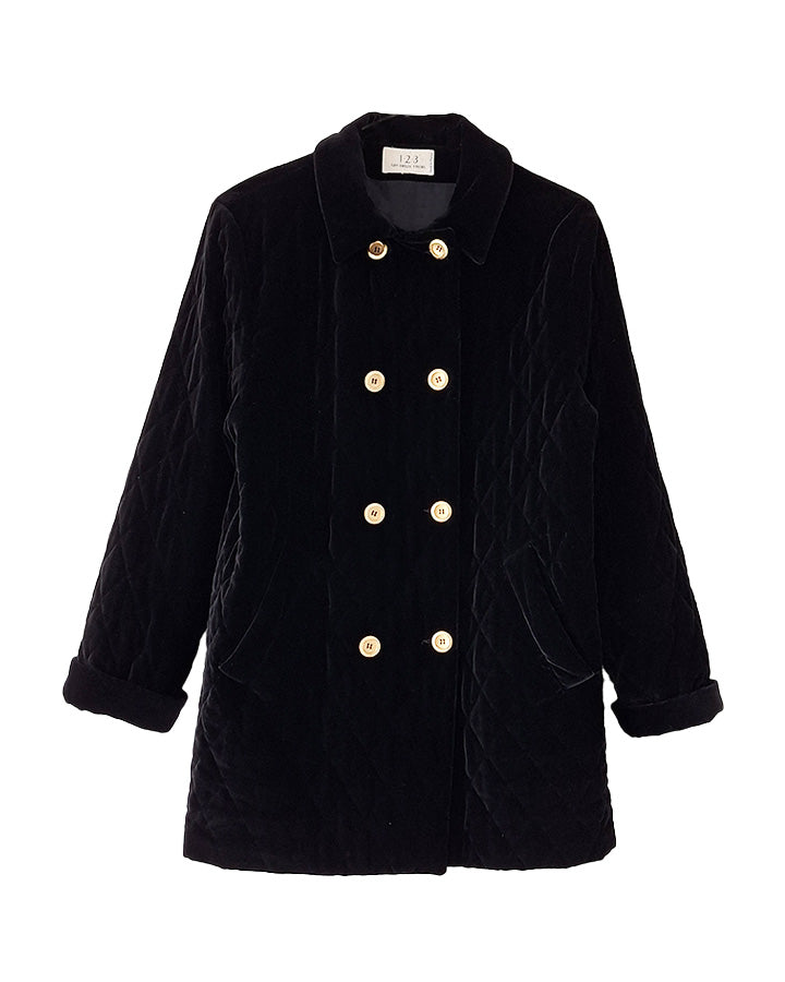 Veste matelassée en velours