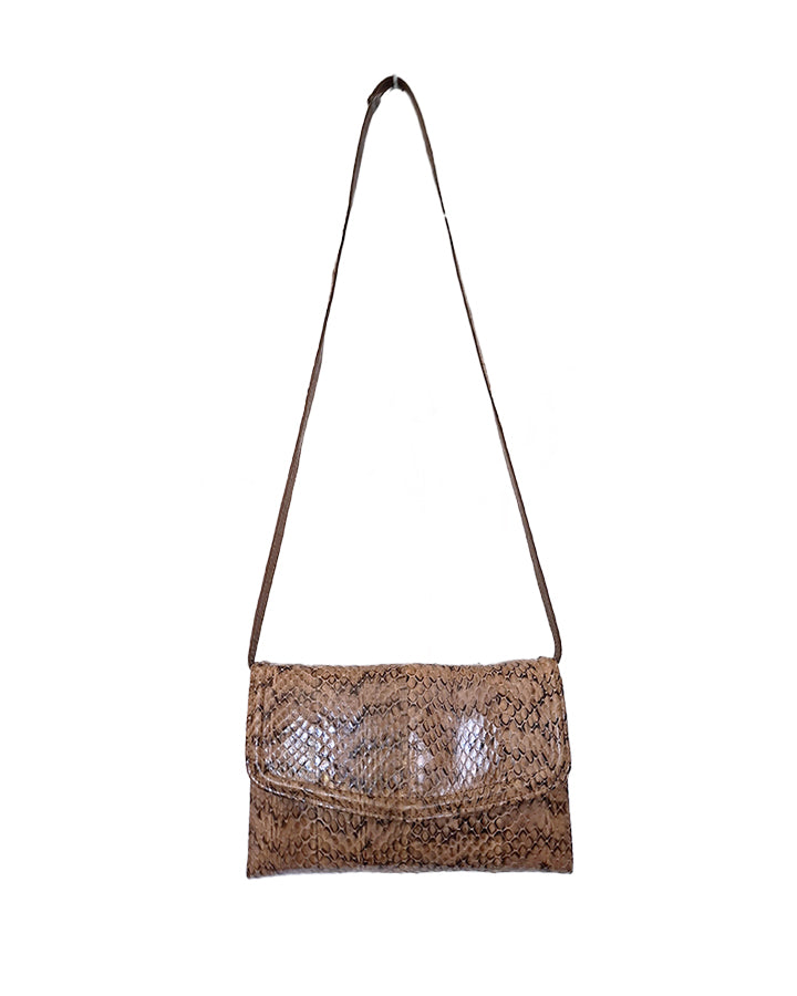 Sac en peptile à bandoulière 70's