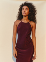 Robe Burgundy Blush longue