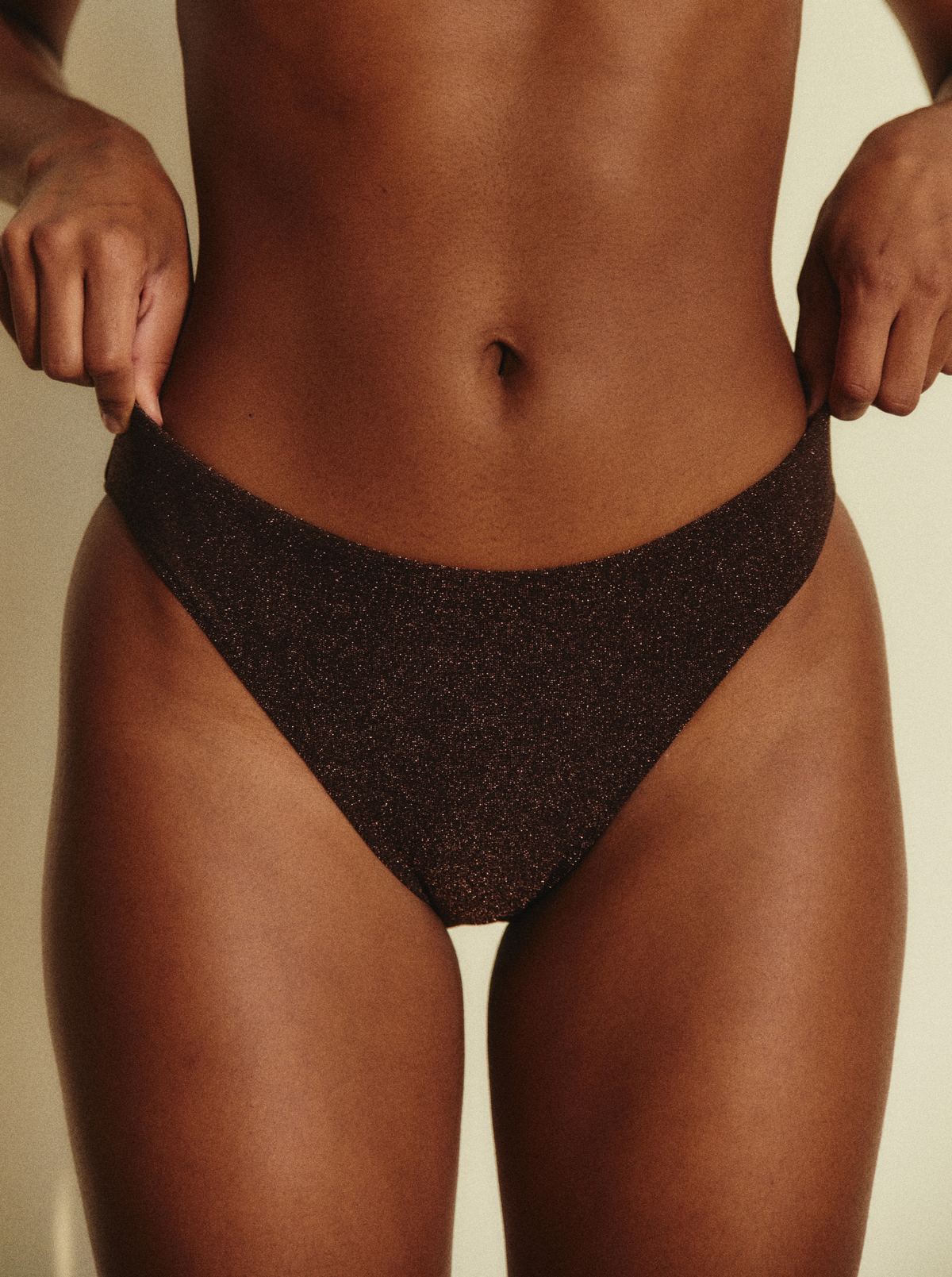 Culotte 90'S Shiny Brown paillettes