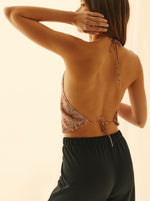 Top Dos Noué Savage Pink Crop Top