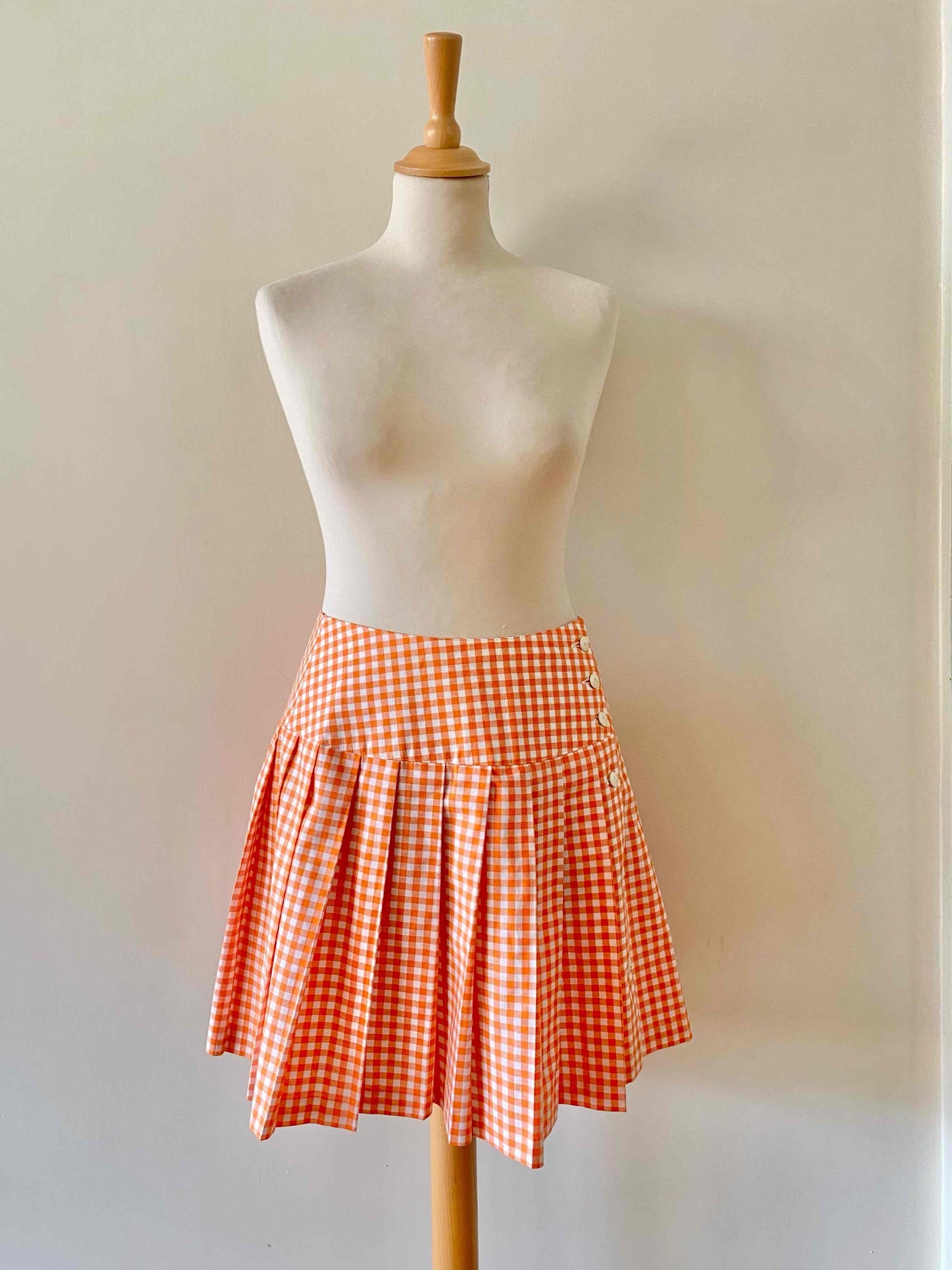 Vichy mini skirt