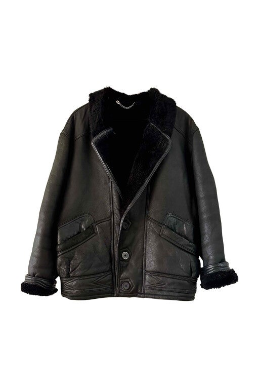 Wool-lined bomber jacket