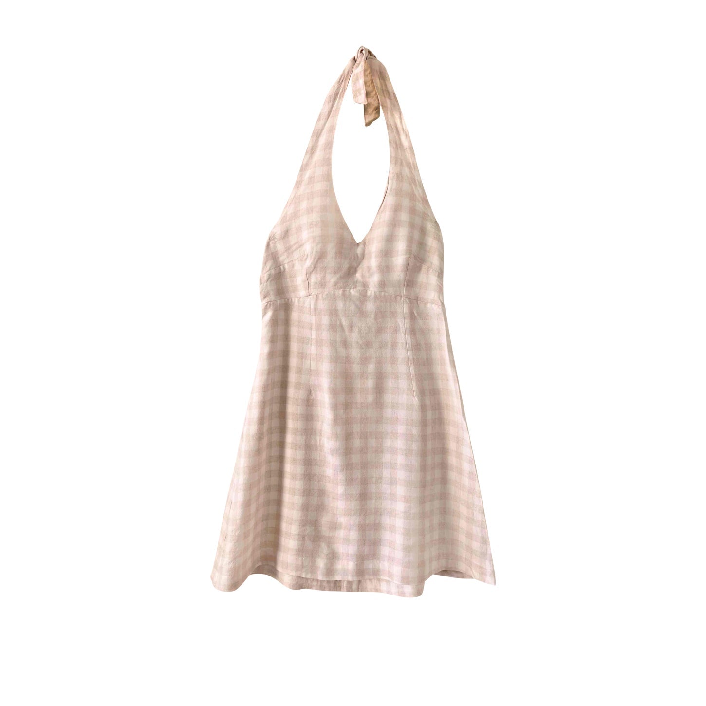 Vichy backless dress