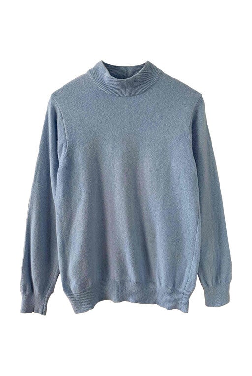 Wool turtleneck sweater