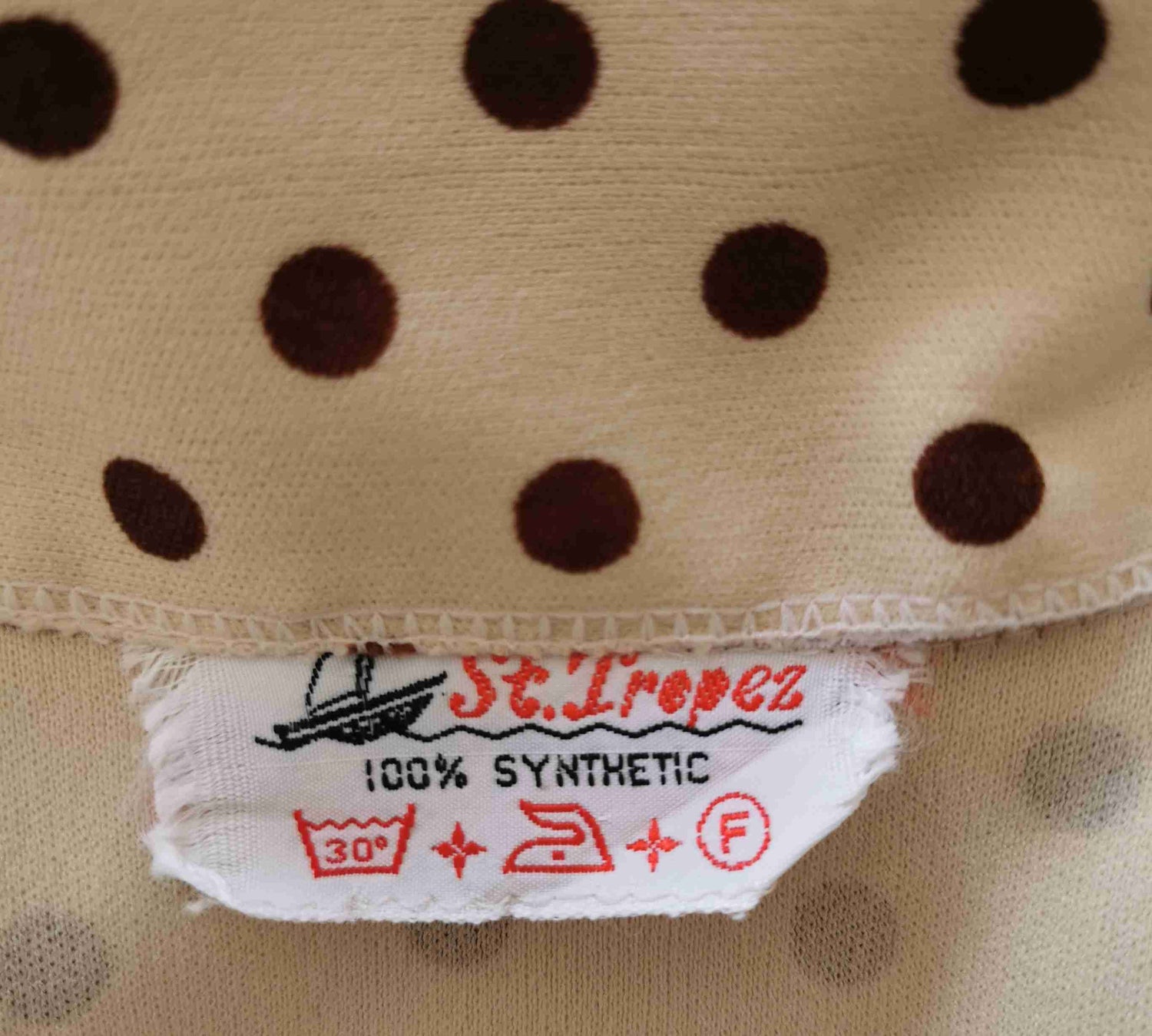 70's polka dot dress