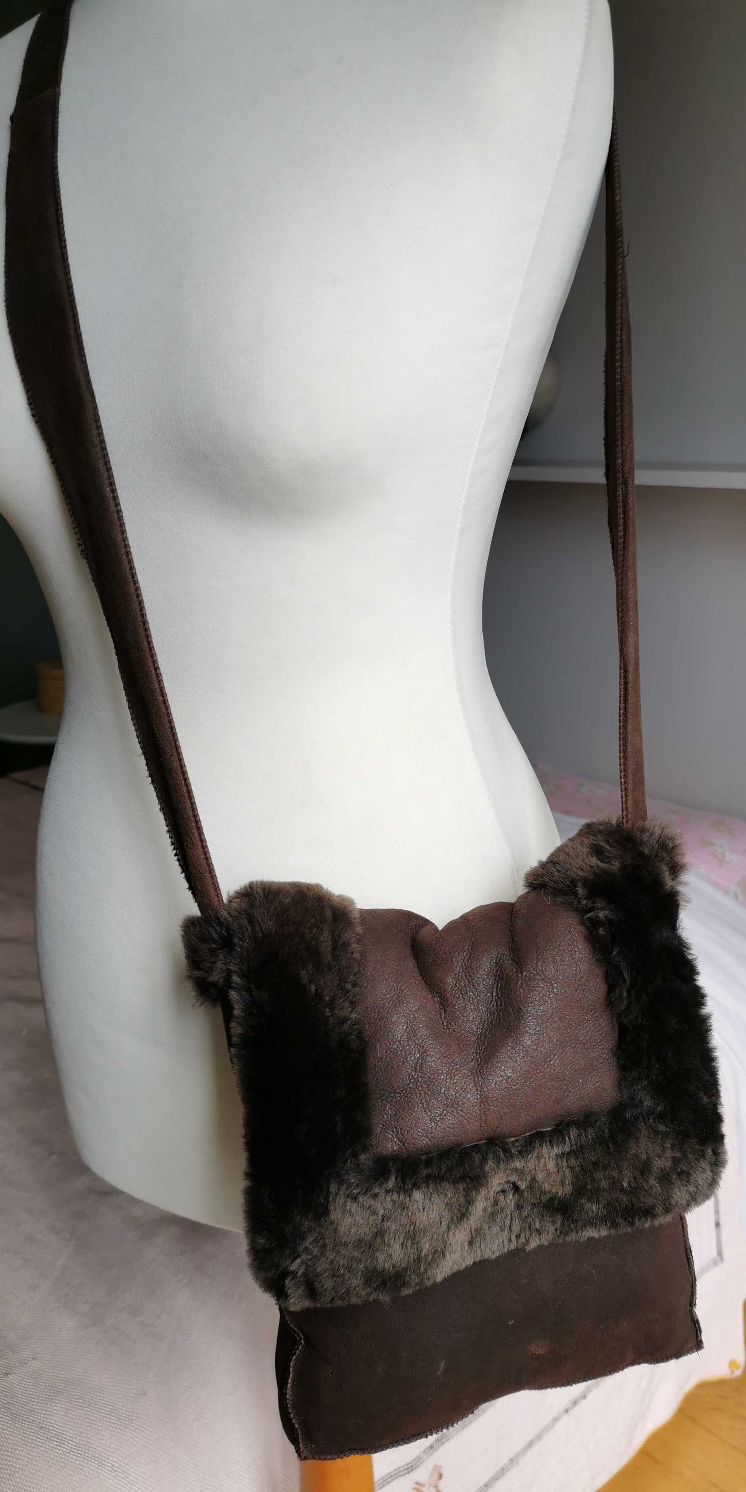 Bag made of sheepskin