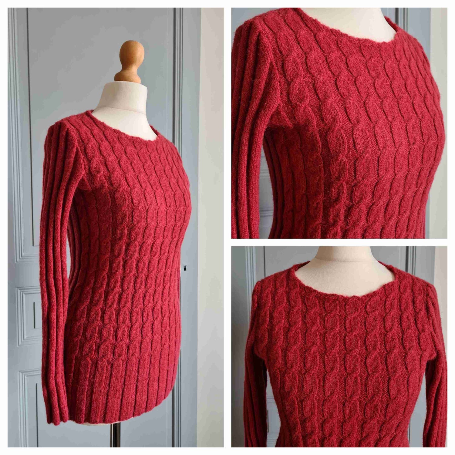 Top en maille torsadée