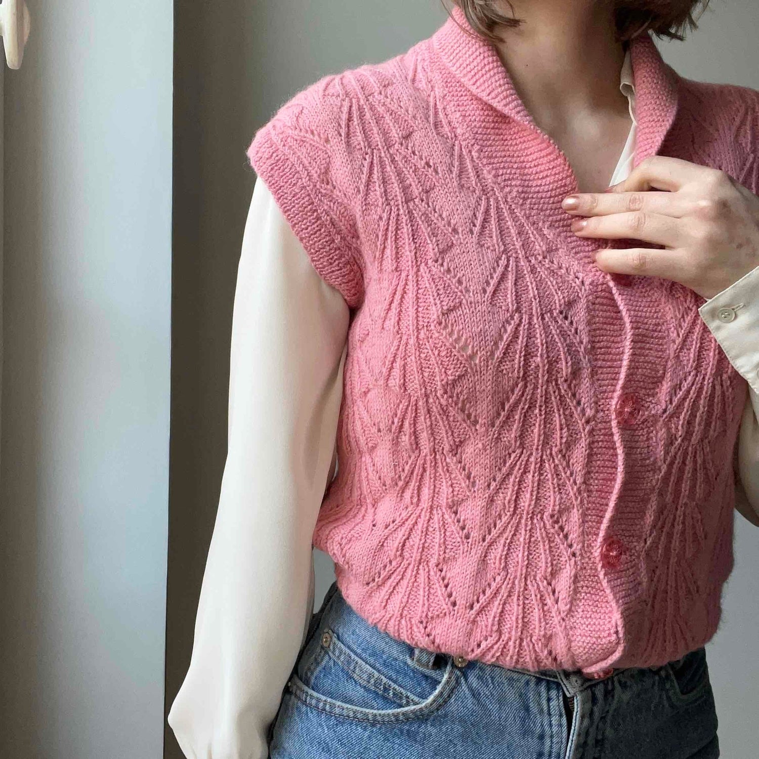 Gilet sans manches en crochet