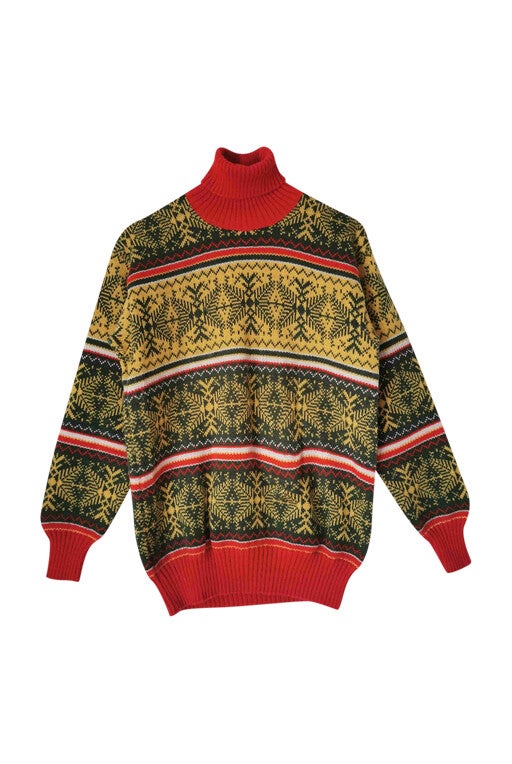 Knitted turtleneck sweater