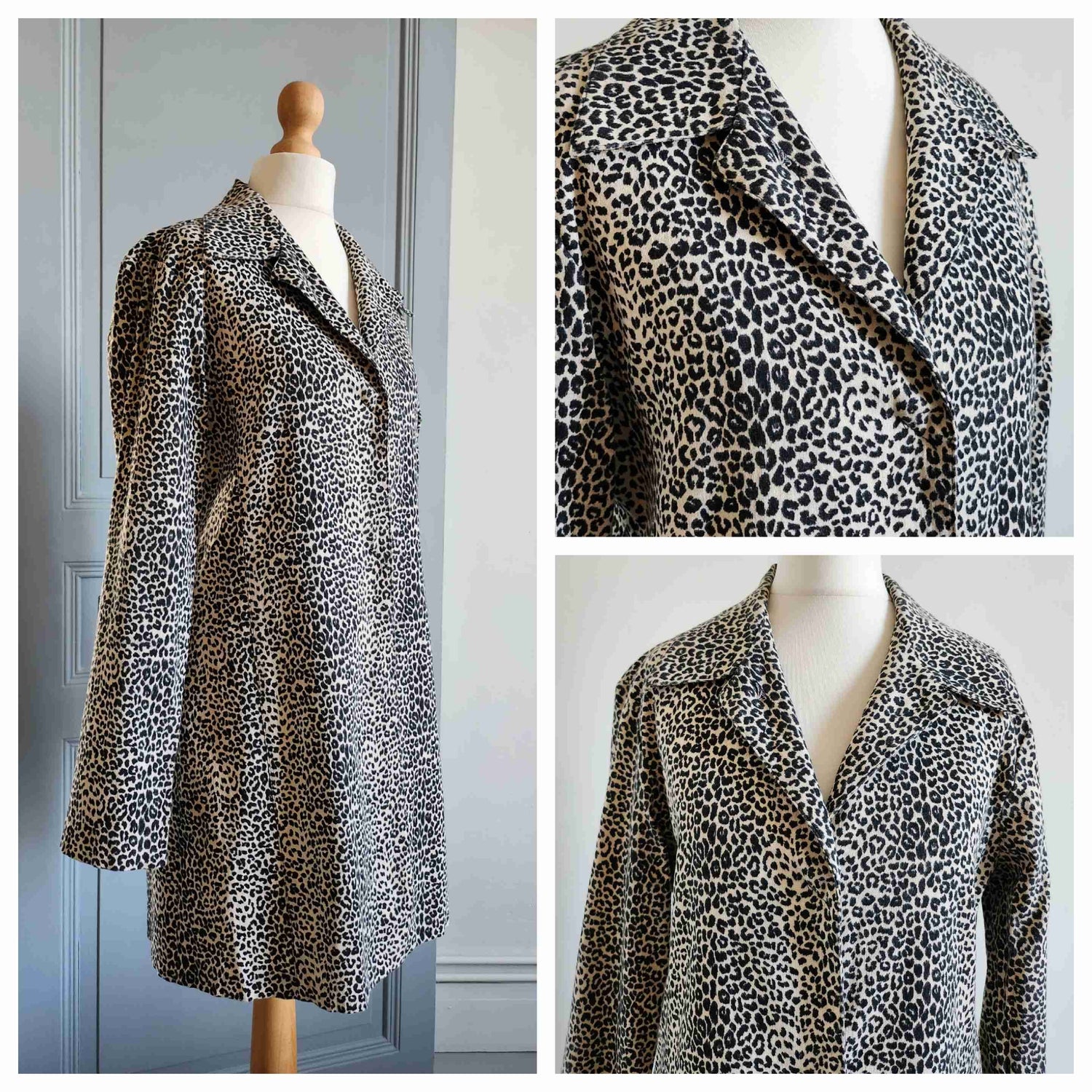 Blazer léopard en coton