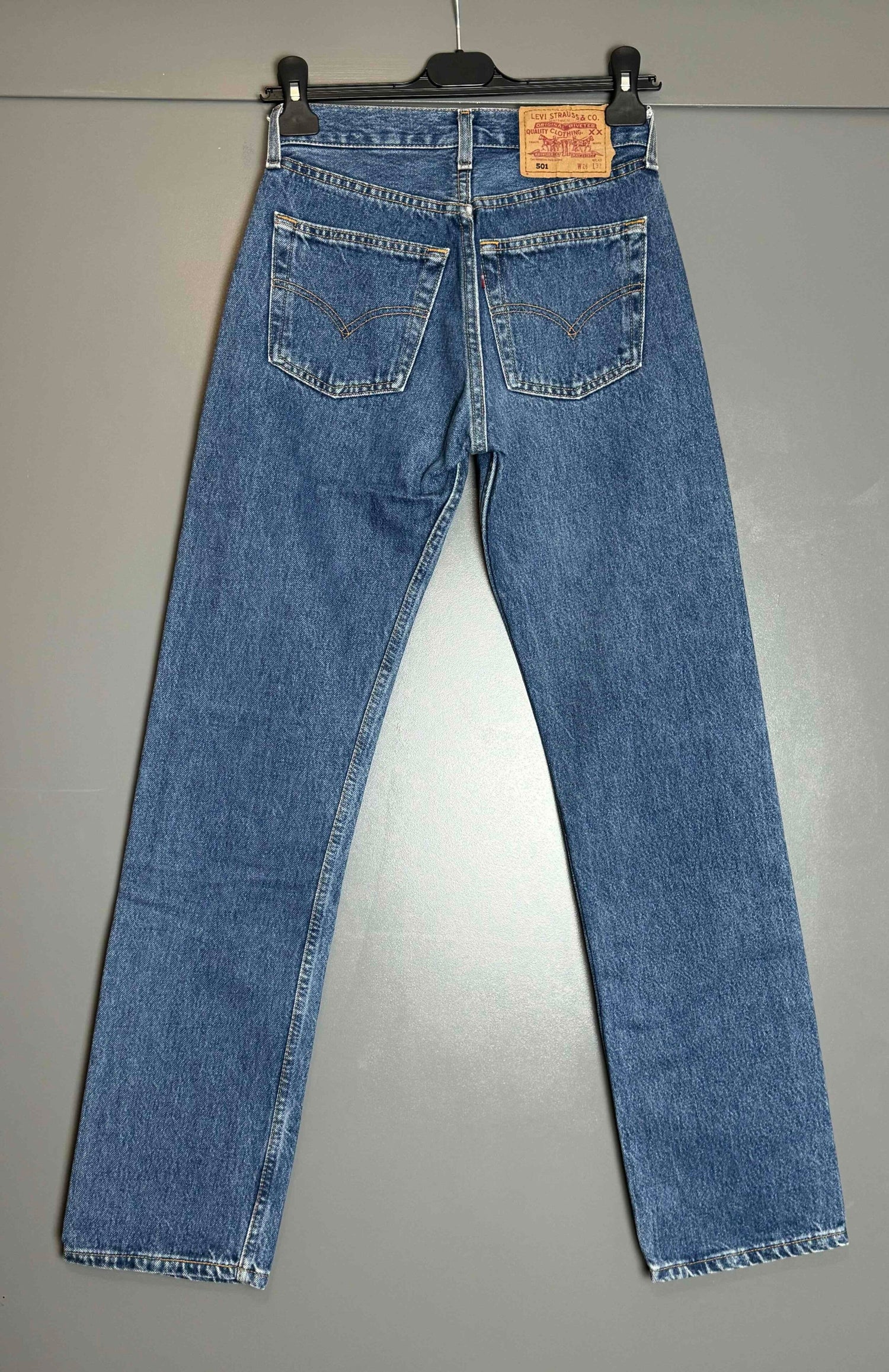 Levi's 501 jeans, waist 26, length 32.