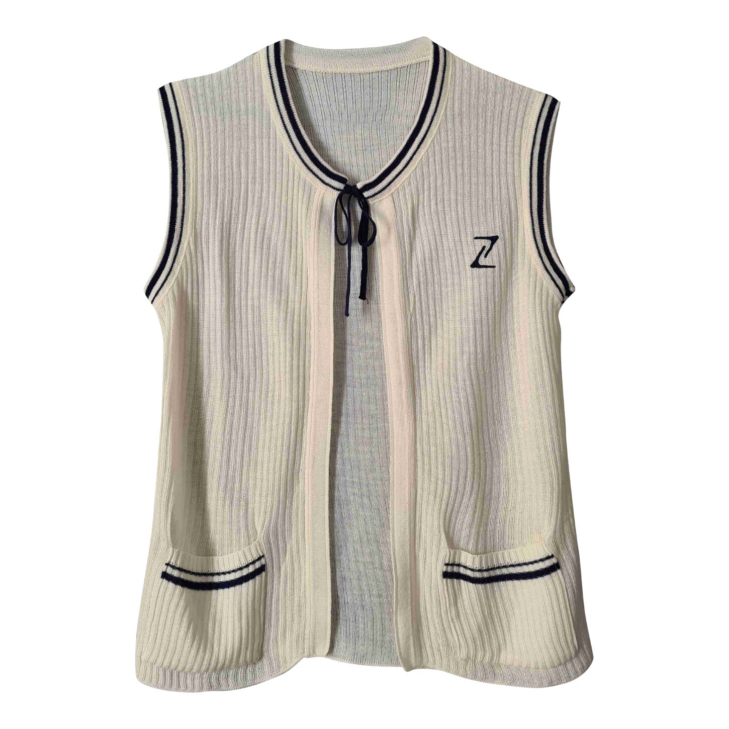 Gilet sans manche côtelé
