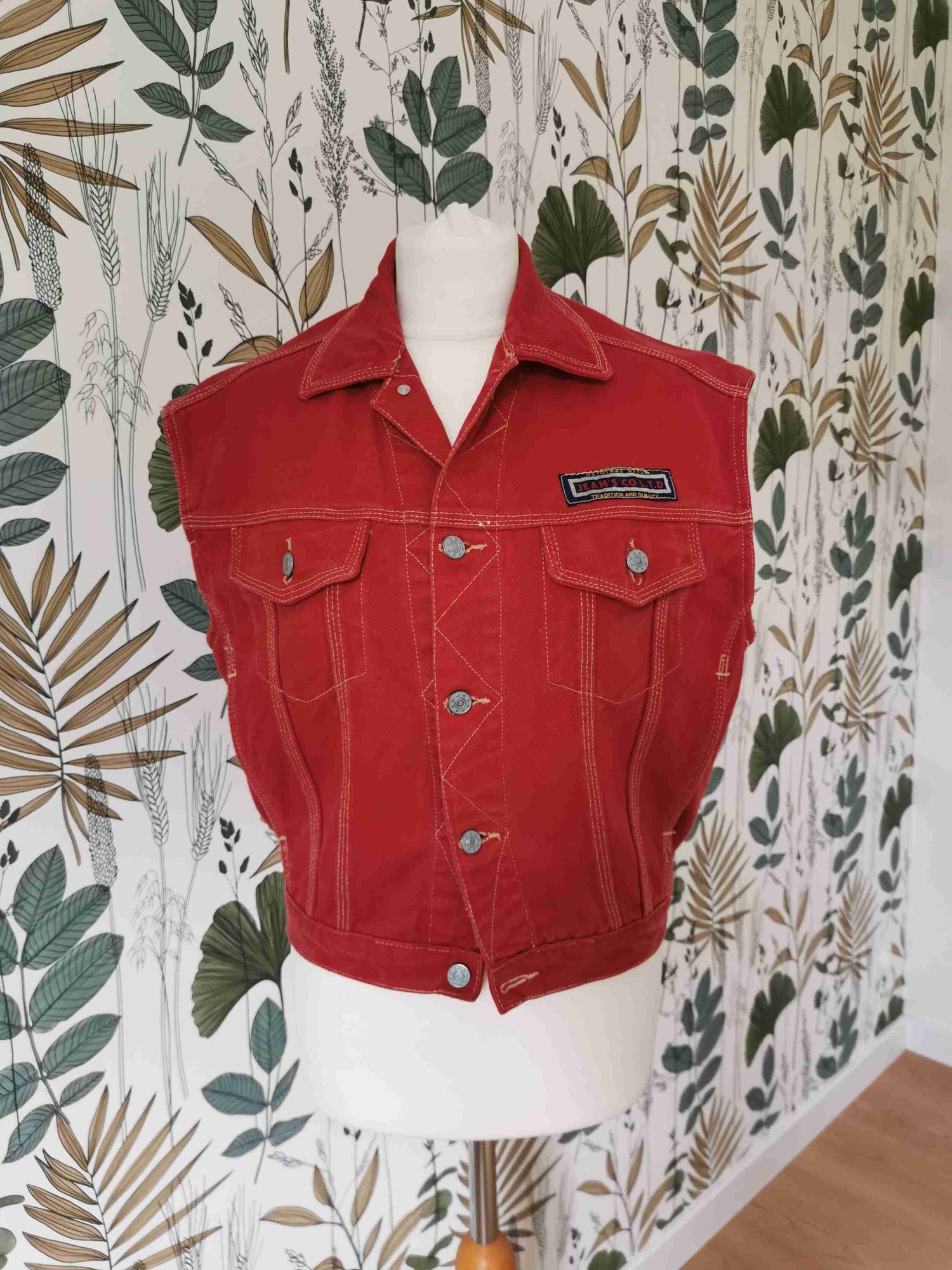 Veste en jean sans manches