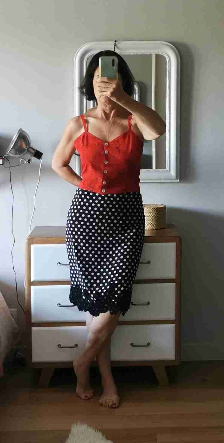 Georges Rech silk skirt