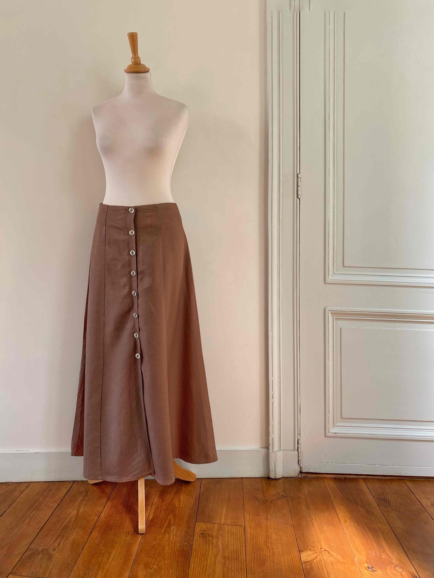 Jupe longue en lin