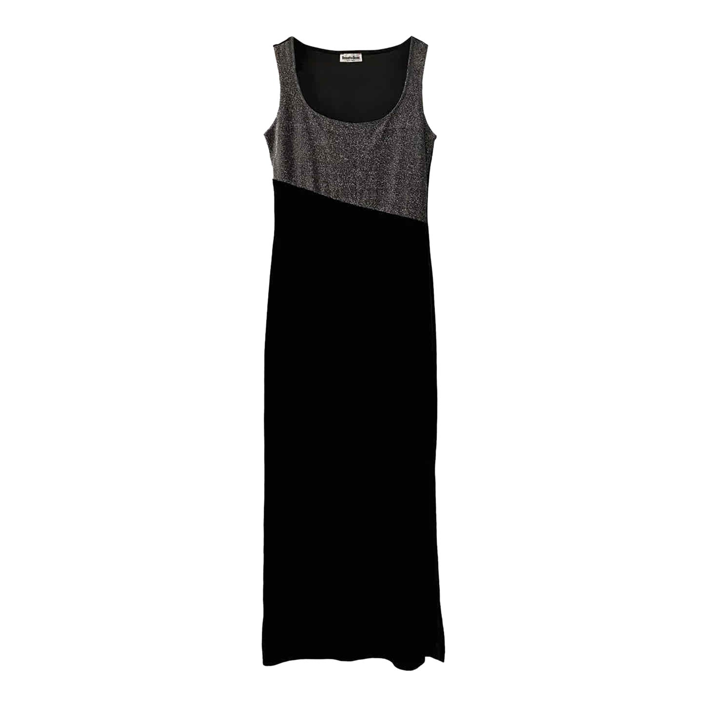 Velvet and lurex dress