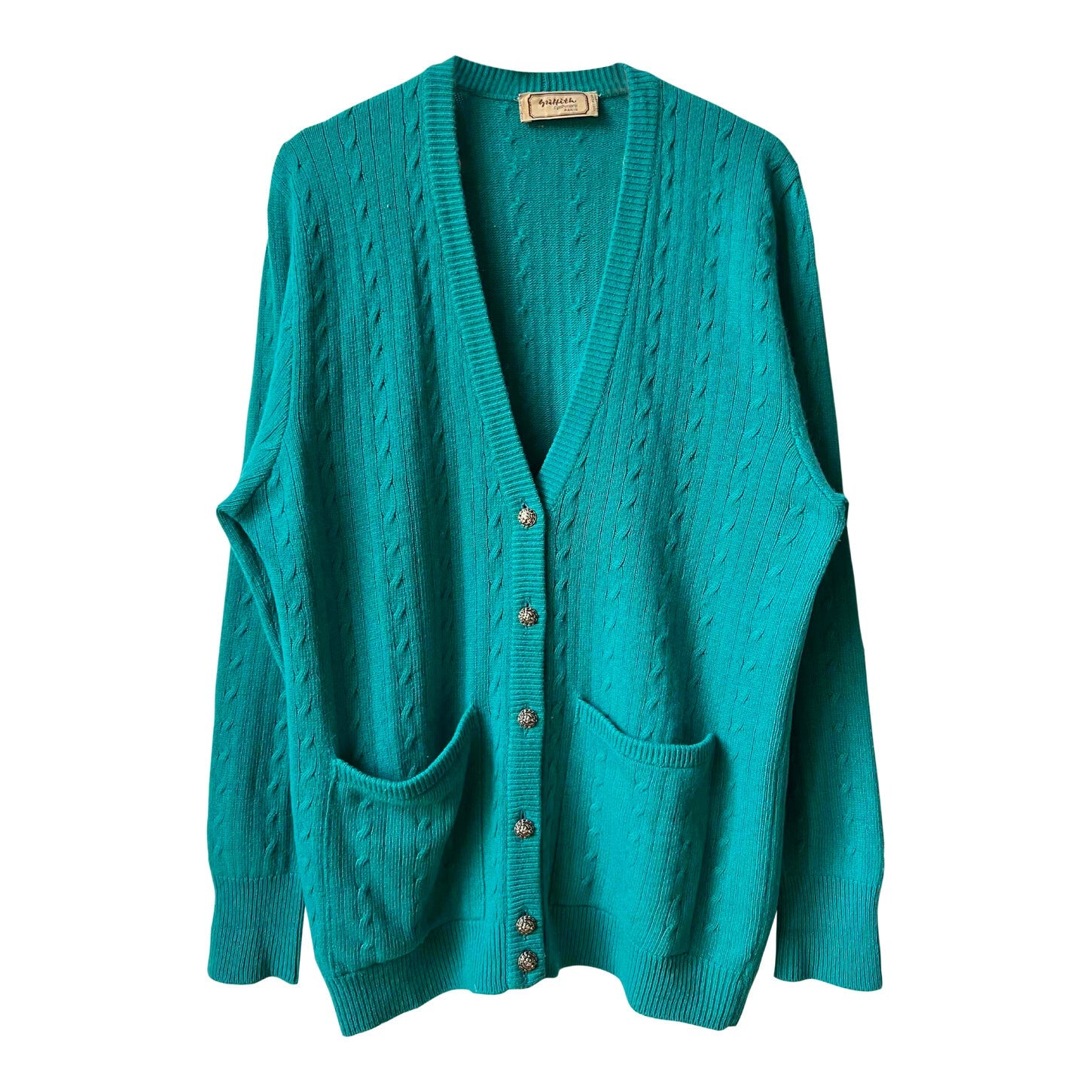 Long cashmere cardigan