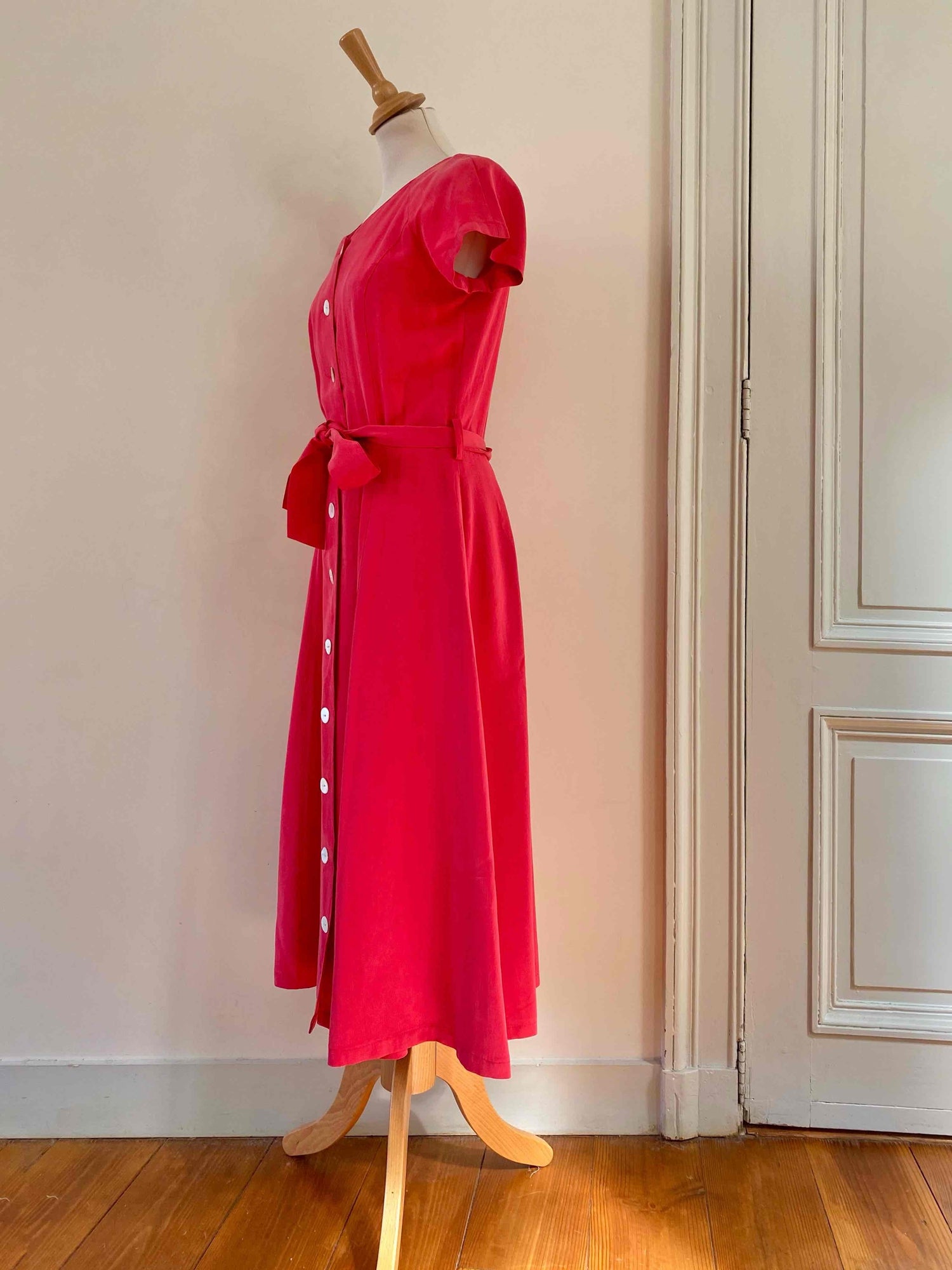 Silk midi dress