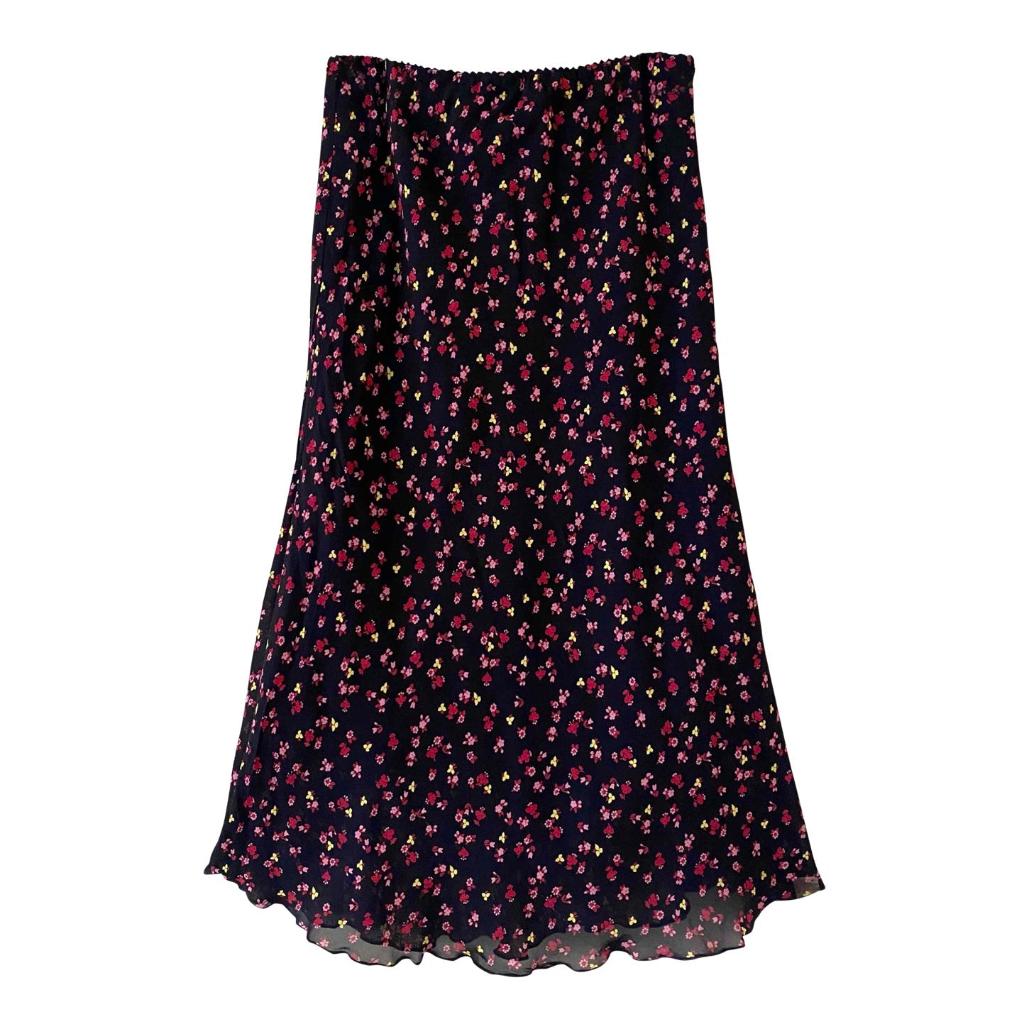 Floral midi skirt