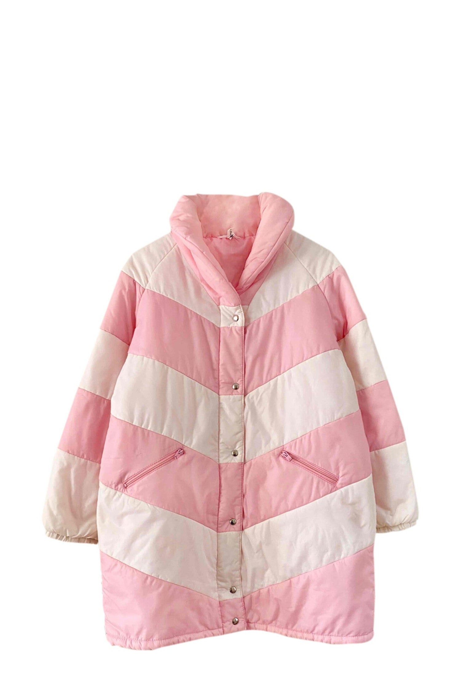 Patchwork down jacket