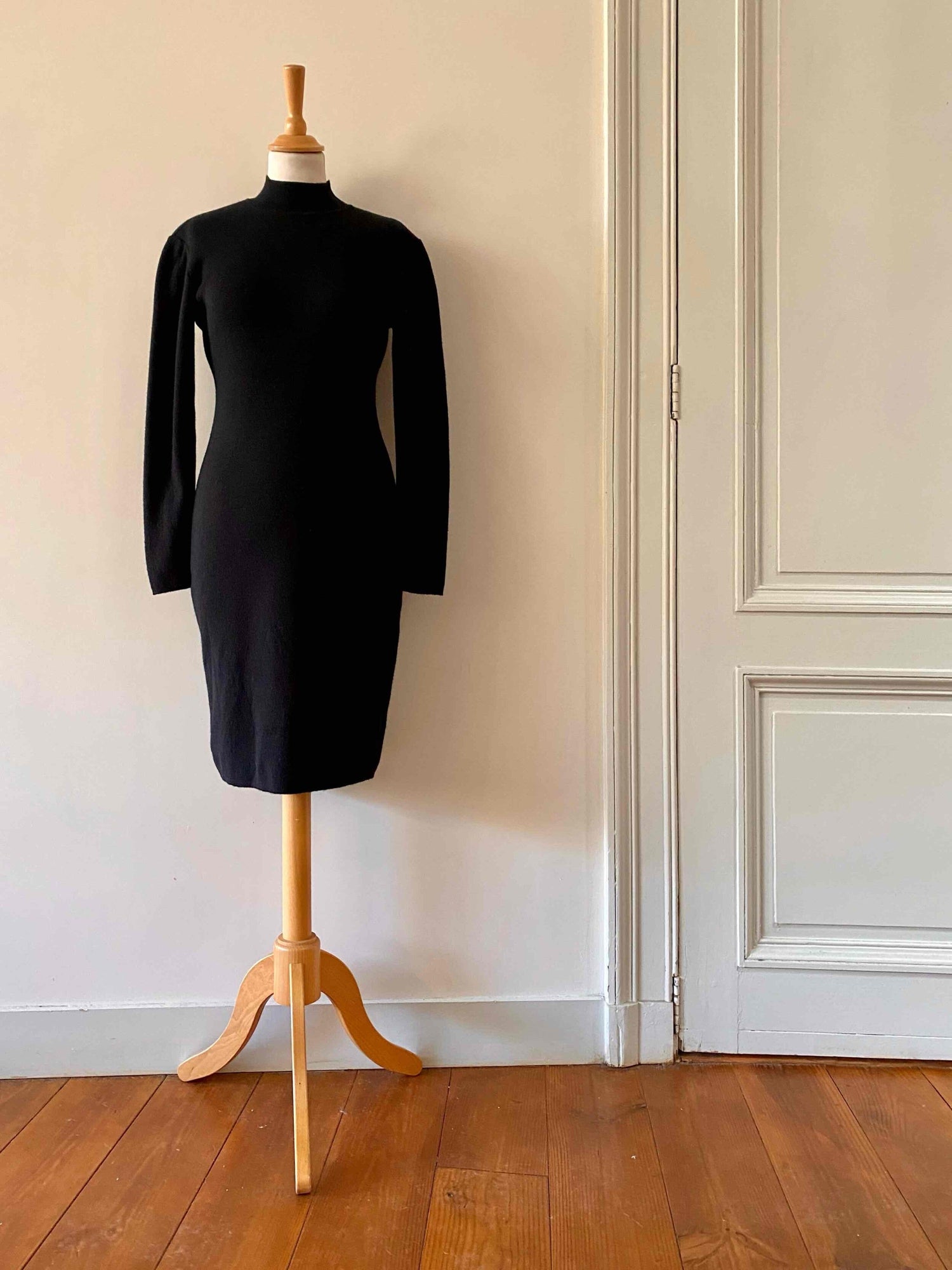 Wool turtleneck dress