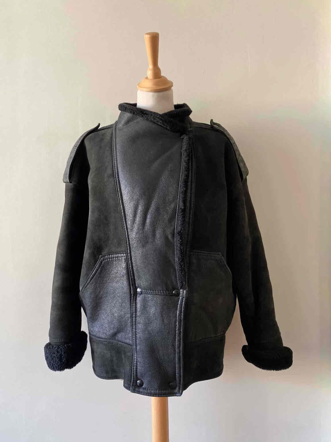 Wool-lined bomber jacket