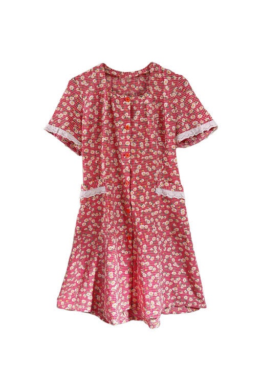 Floral Vichy dress