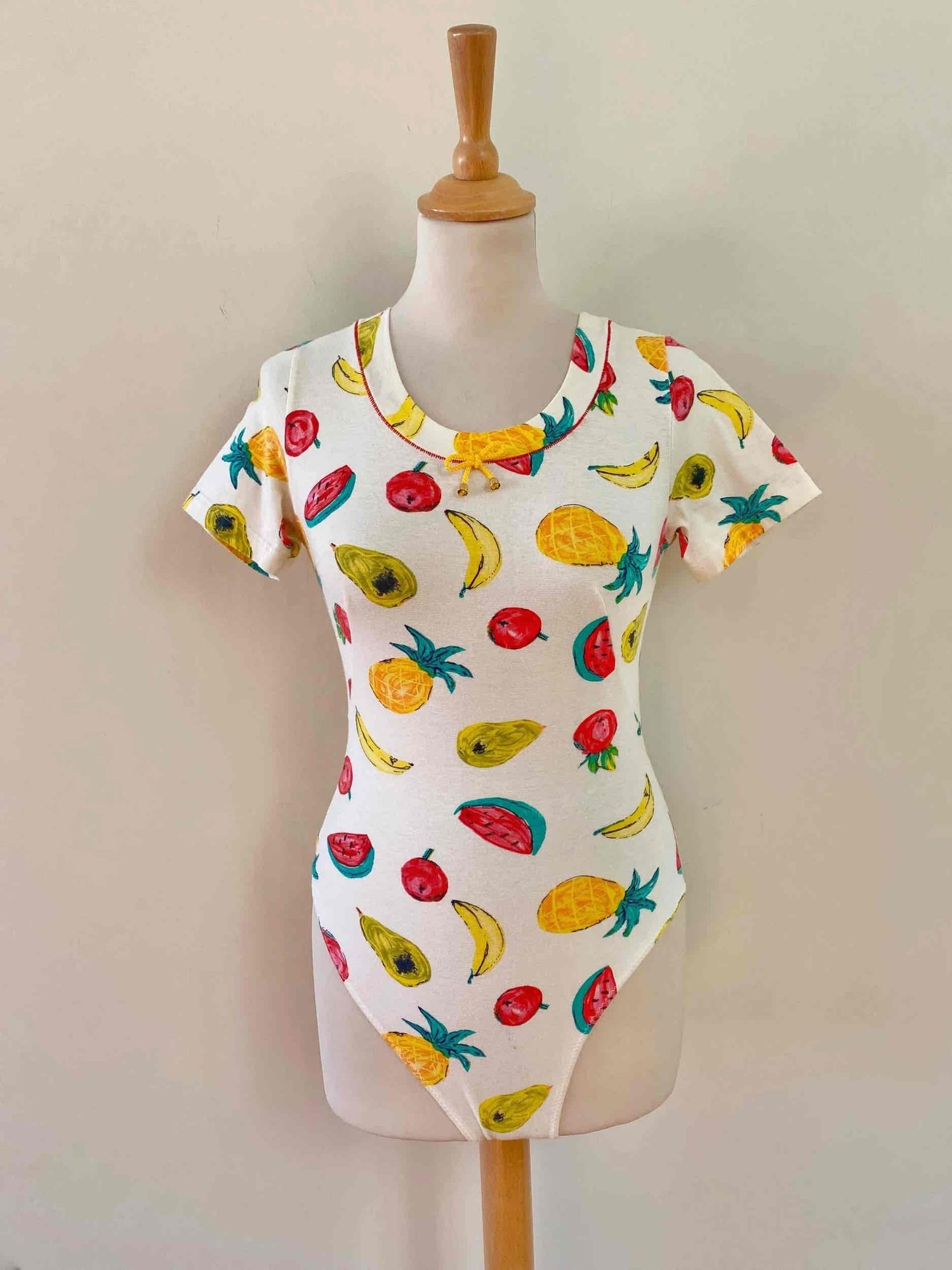 Cotton tutti frutti bodysuit
