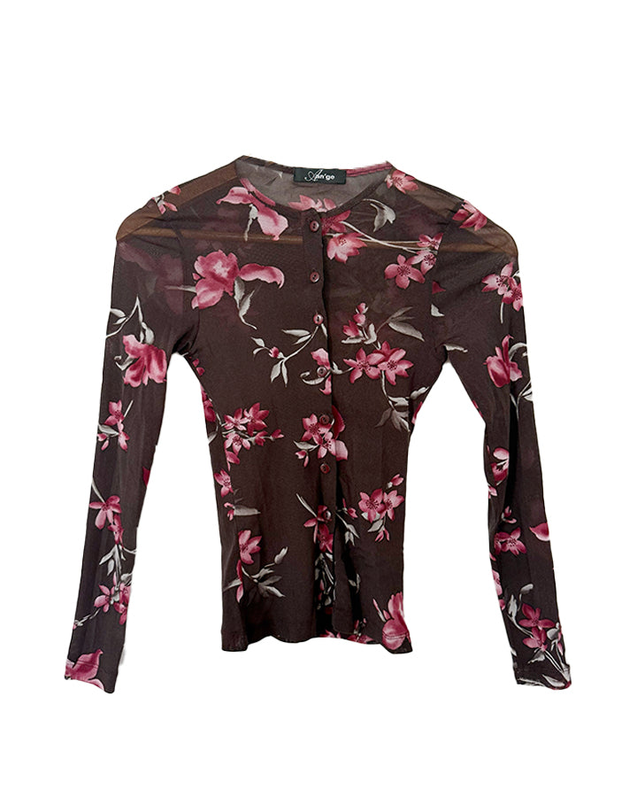 Cardigan en mesh
