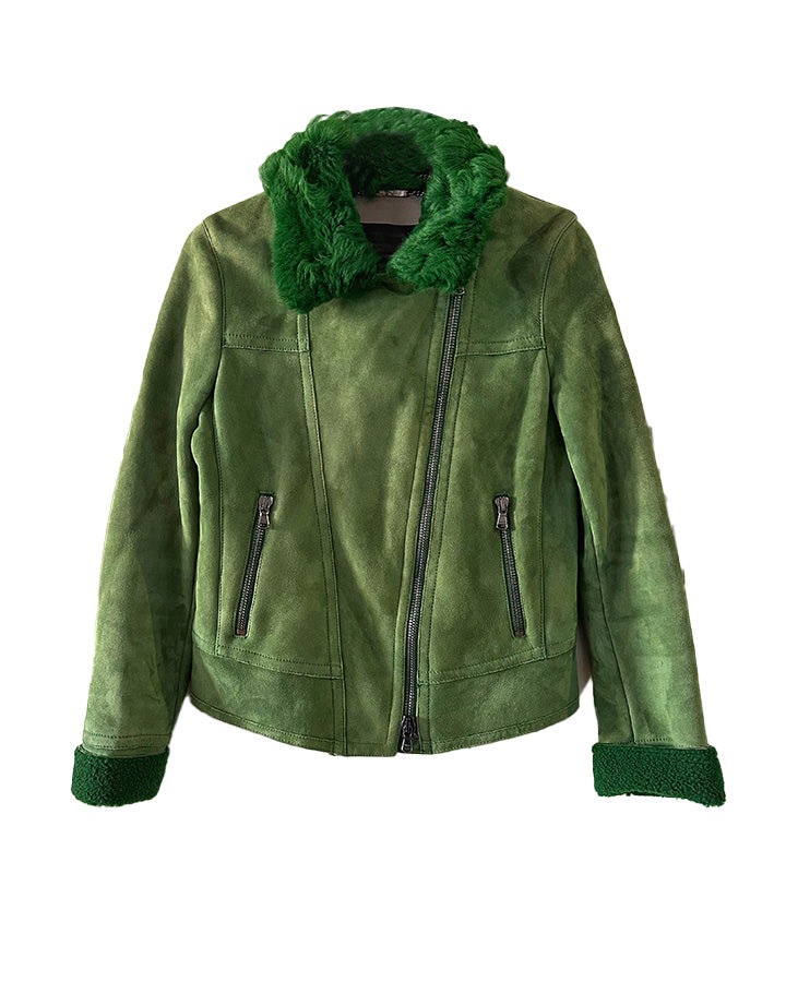 Perfecto en peau lainée