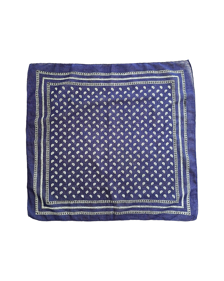 Bandana en coton bleu