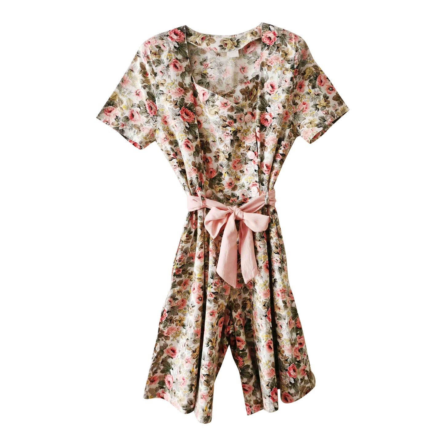 Combi-short en coton