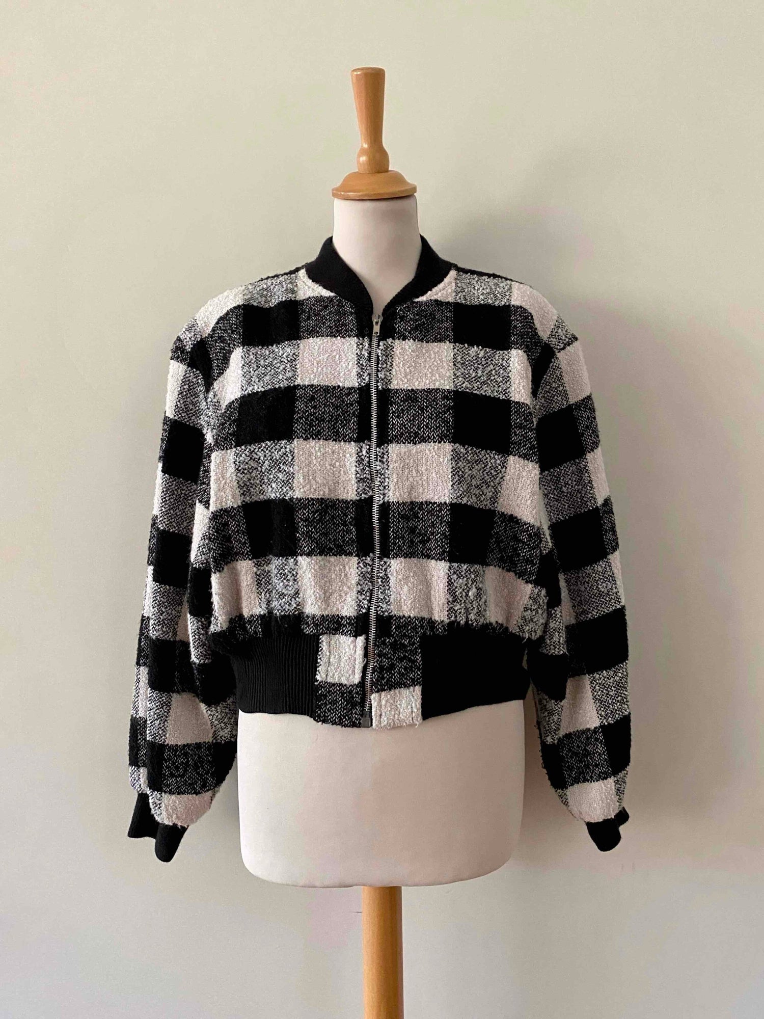 Blouson court en laine