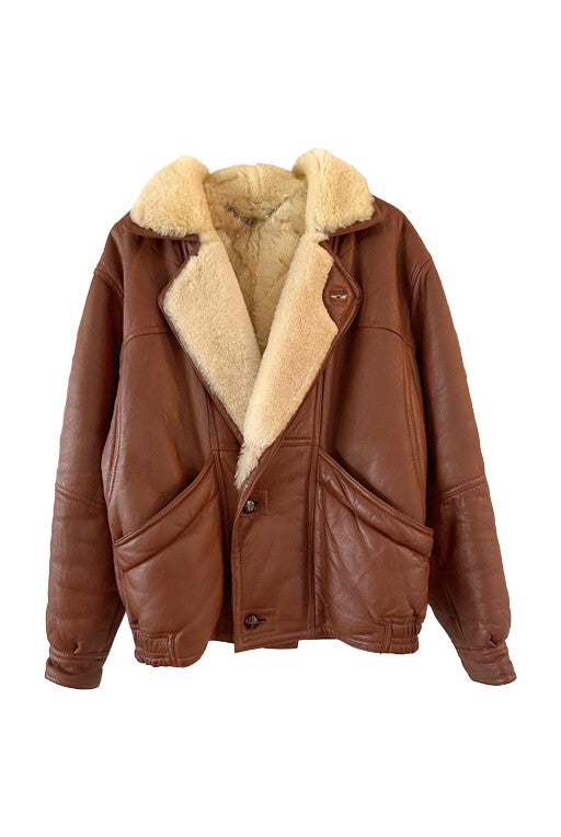 Wool-lined bomber jacket