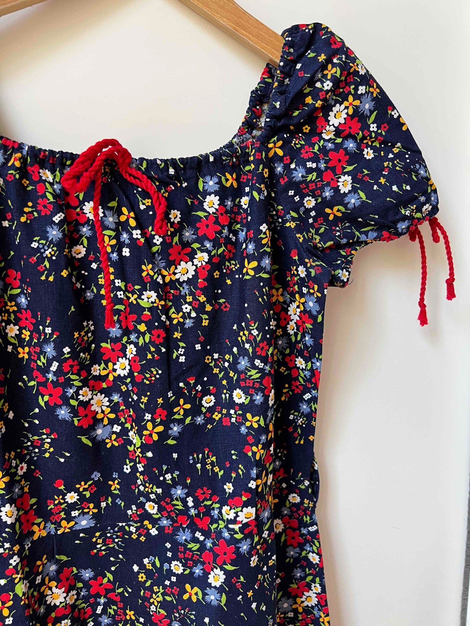 Robe midi à fleurs