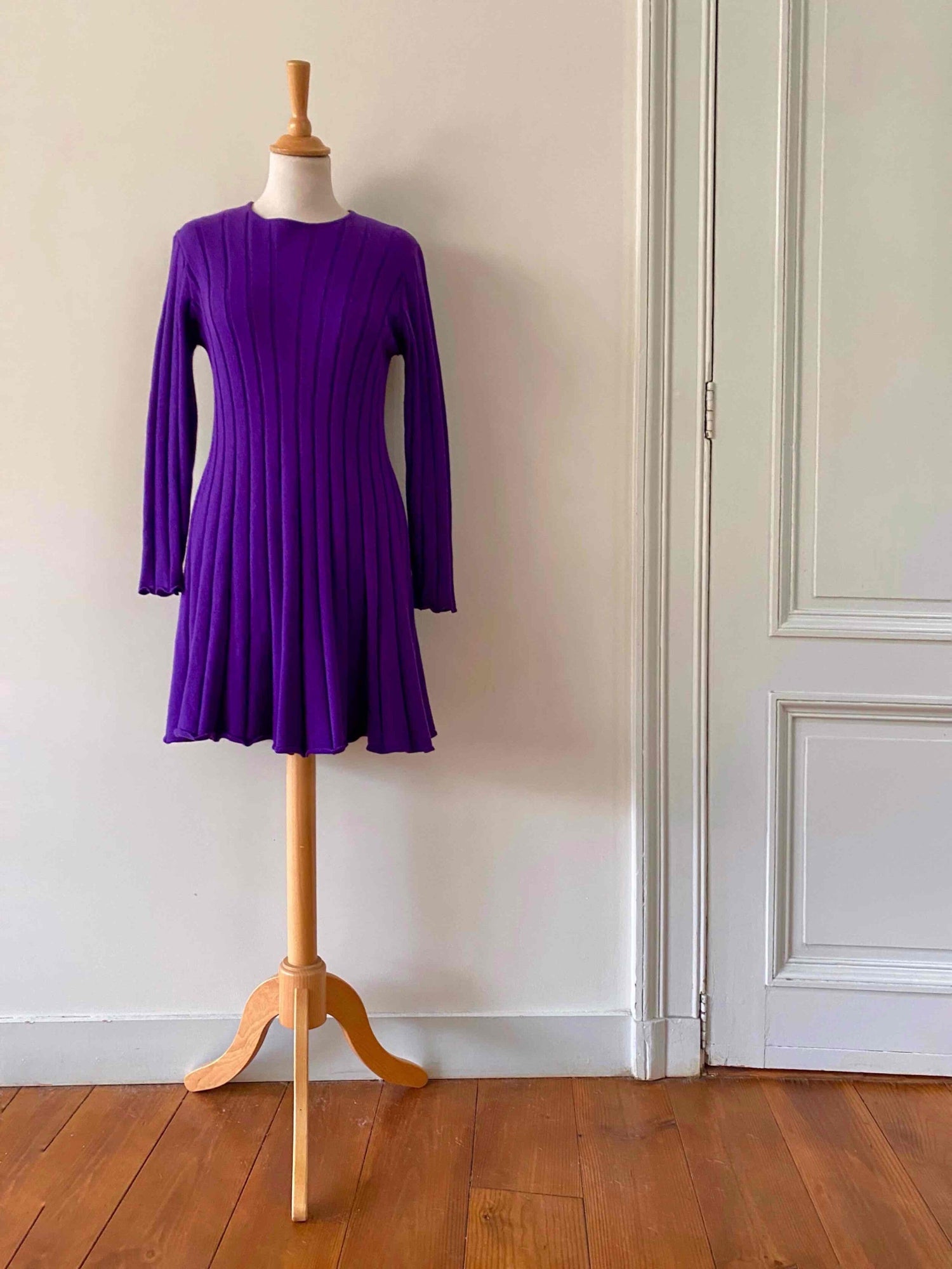 Ribbed wool dress