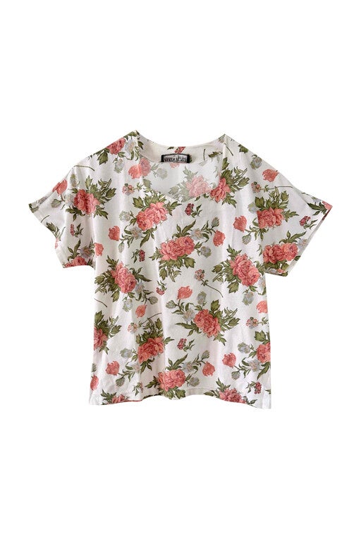 Flower-print T-shirt