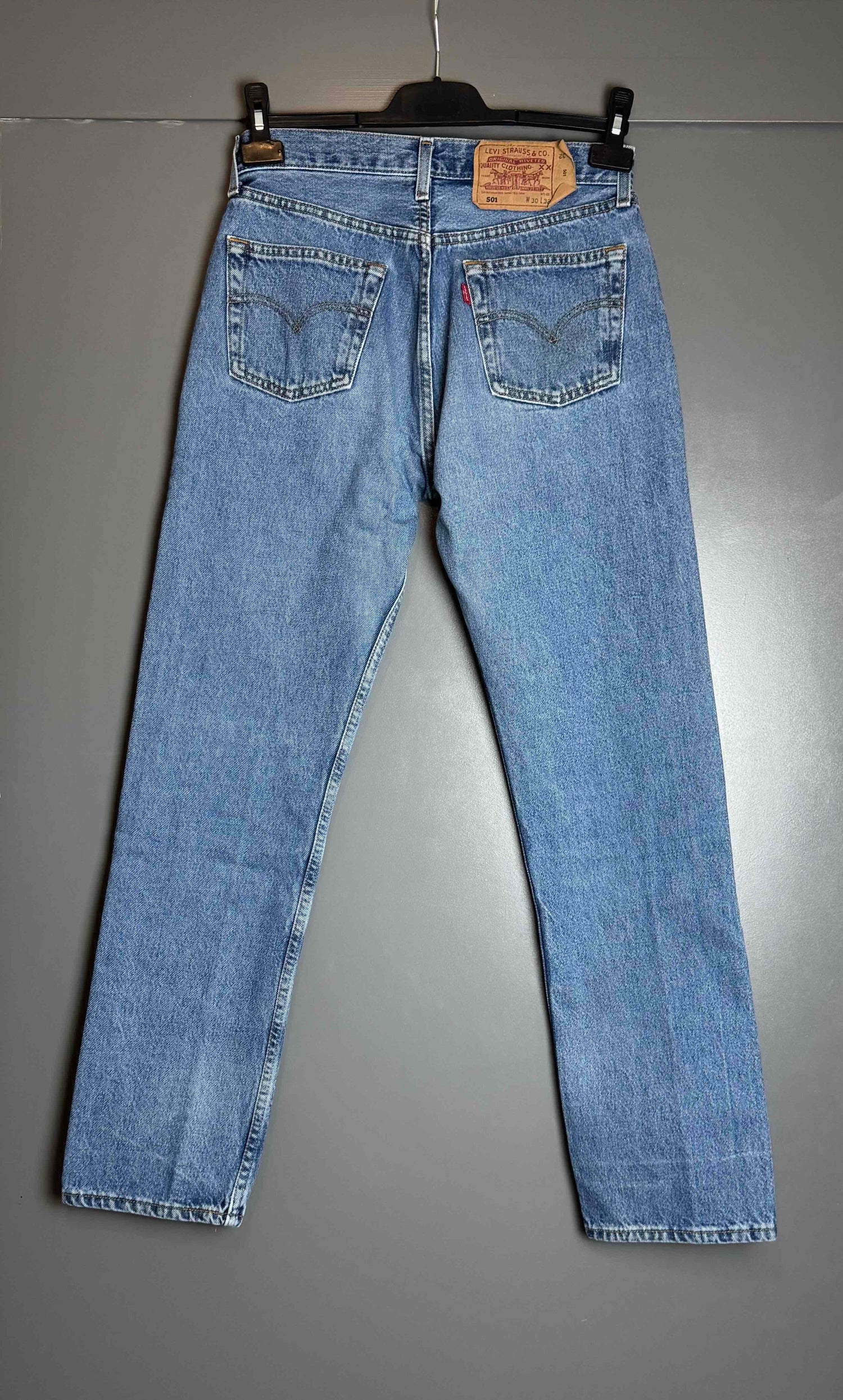 Levi's 501 jeans, waist 30, length 32.