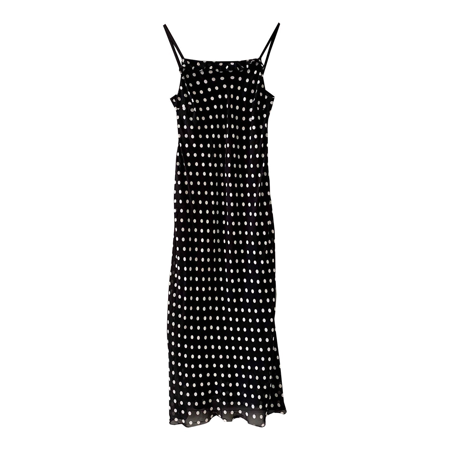 Long dress with polka dots