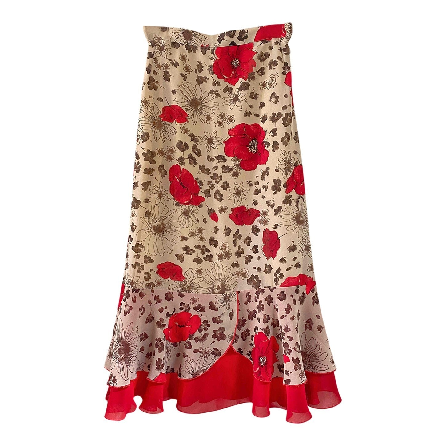 Long patterned skirt