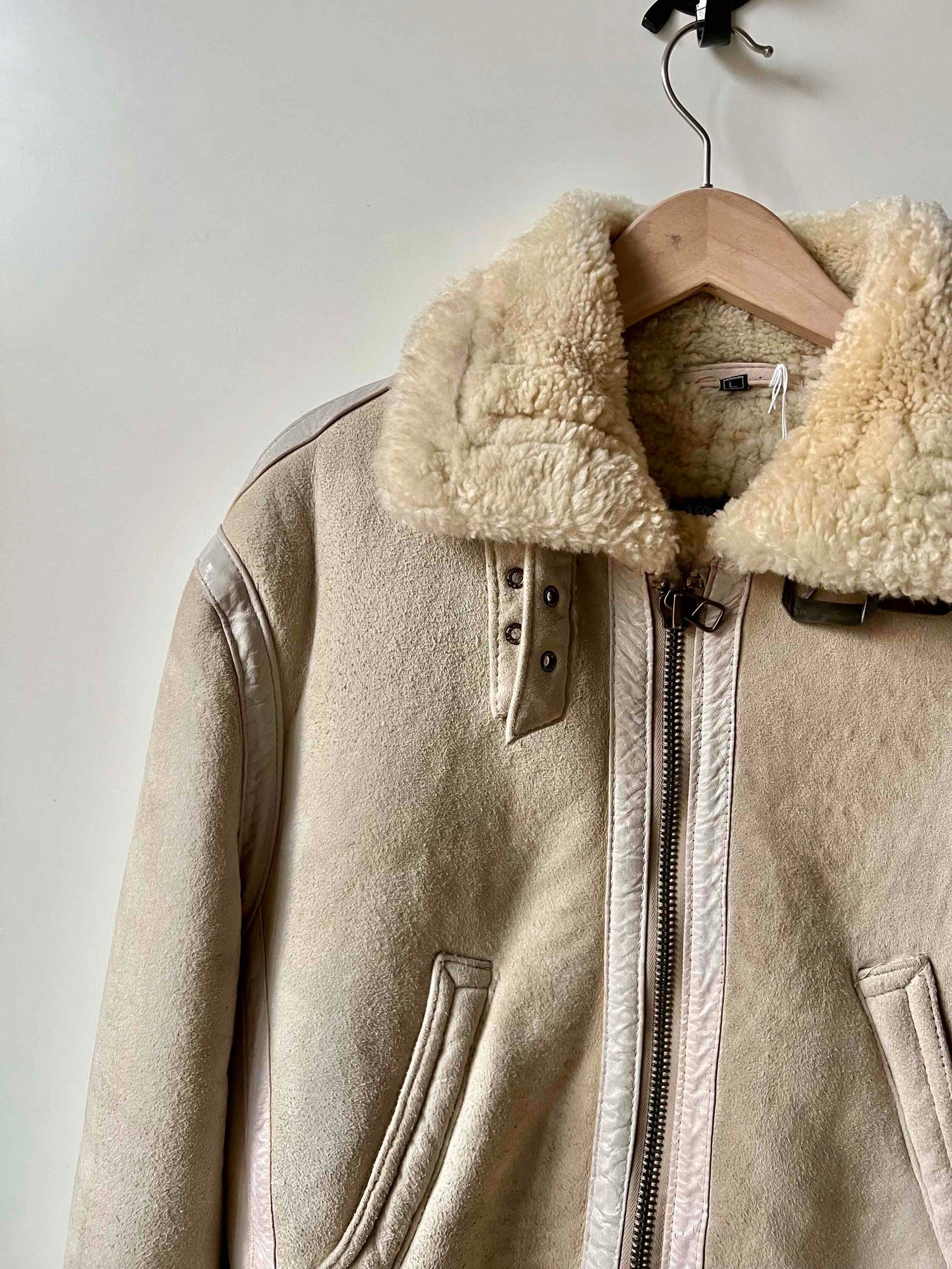 Wool-lined bomber jacket